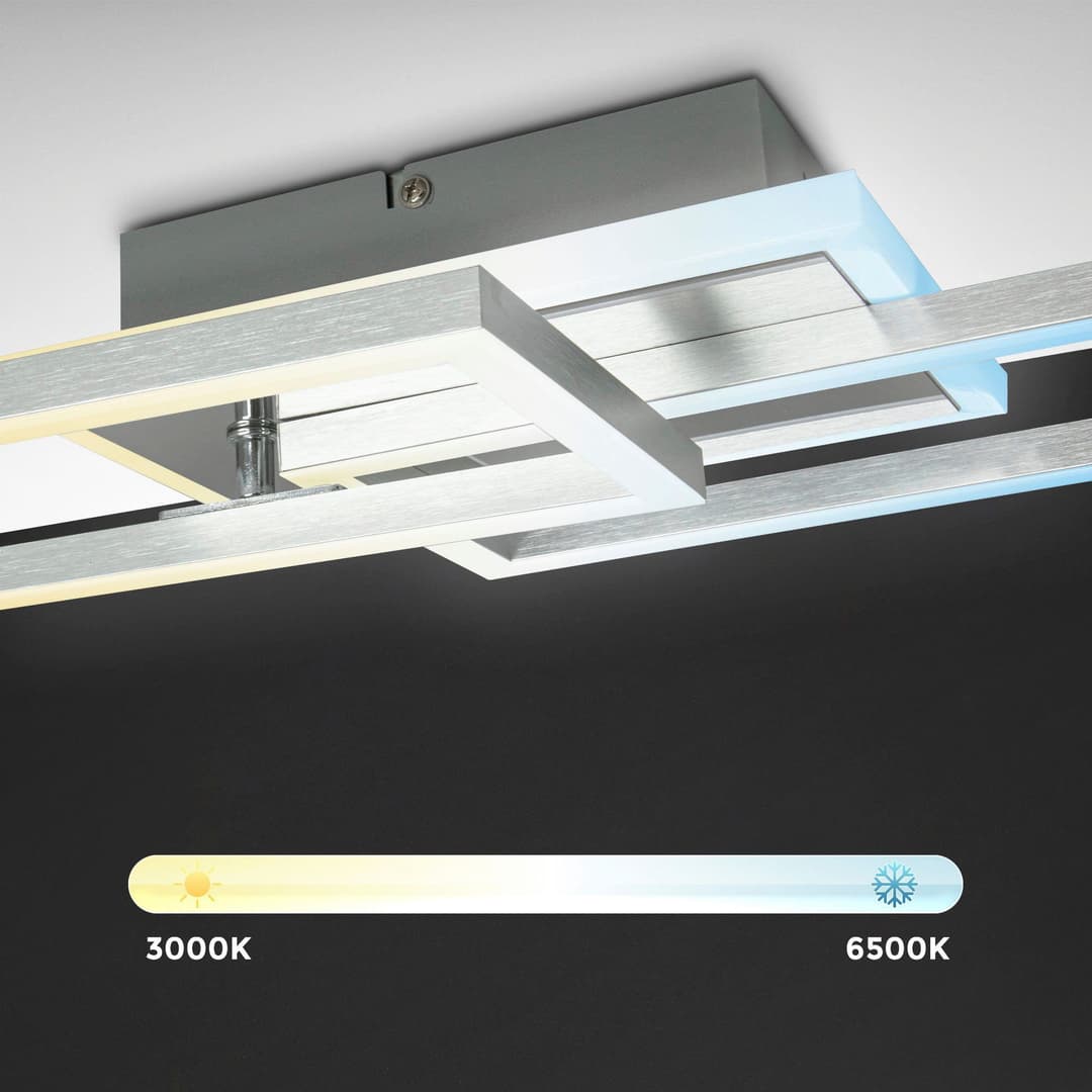 B.K.Licht LED Deckenleuchte BK_FR1439 | Weiß