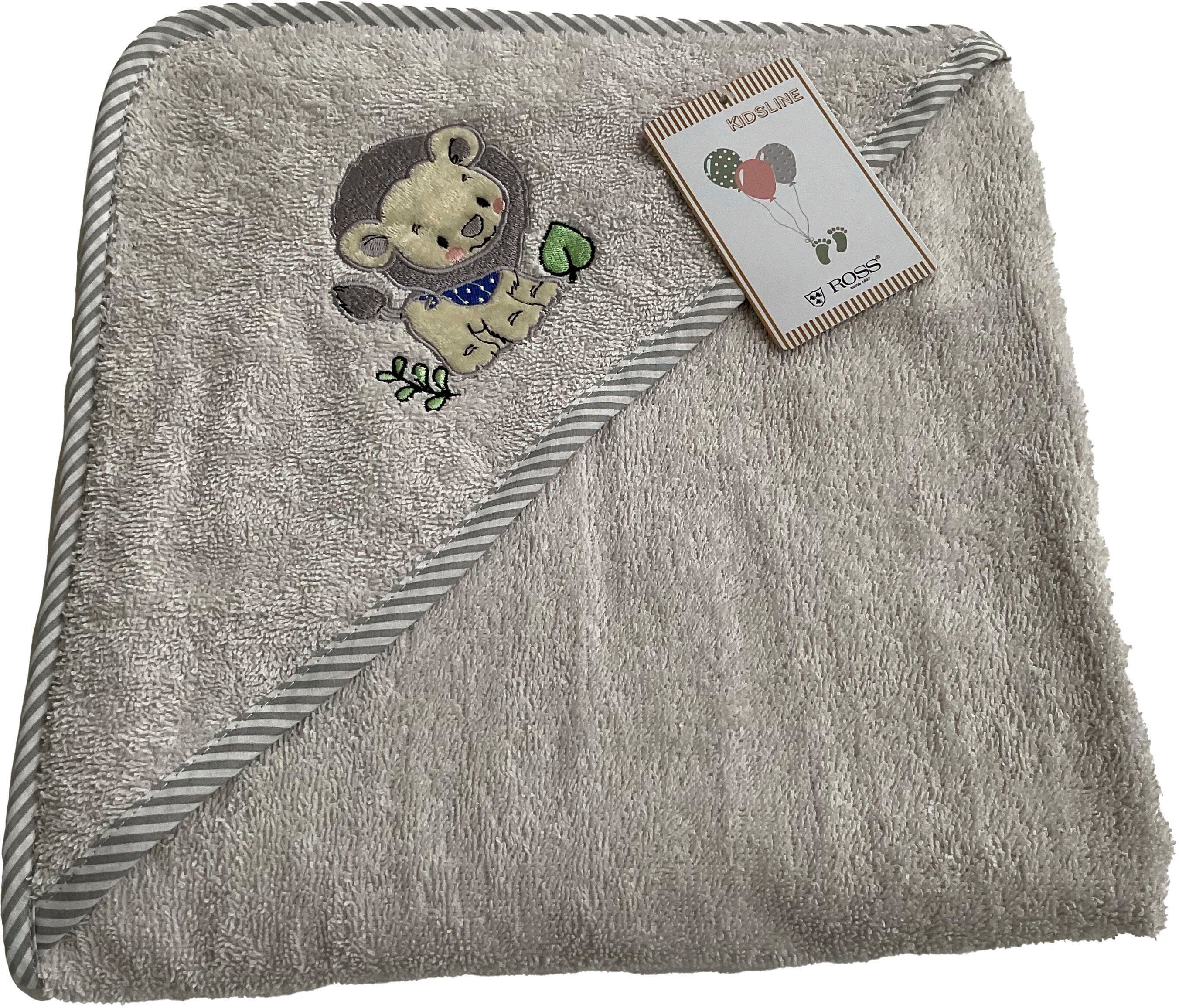 ROSS Kapuzenhandtuch KIDSLINE | Grau
