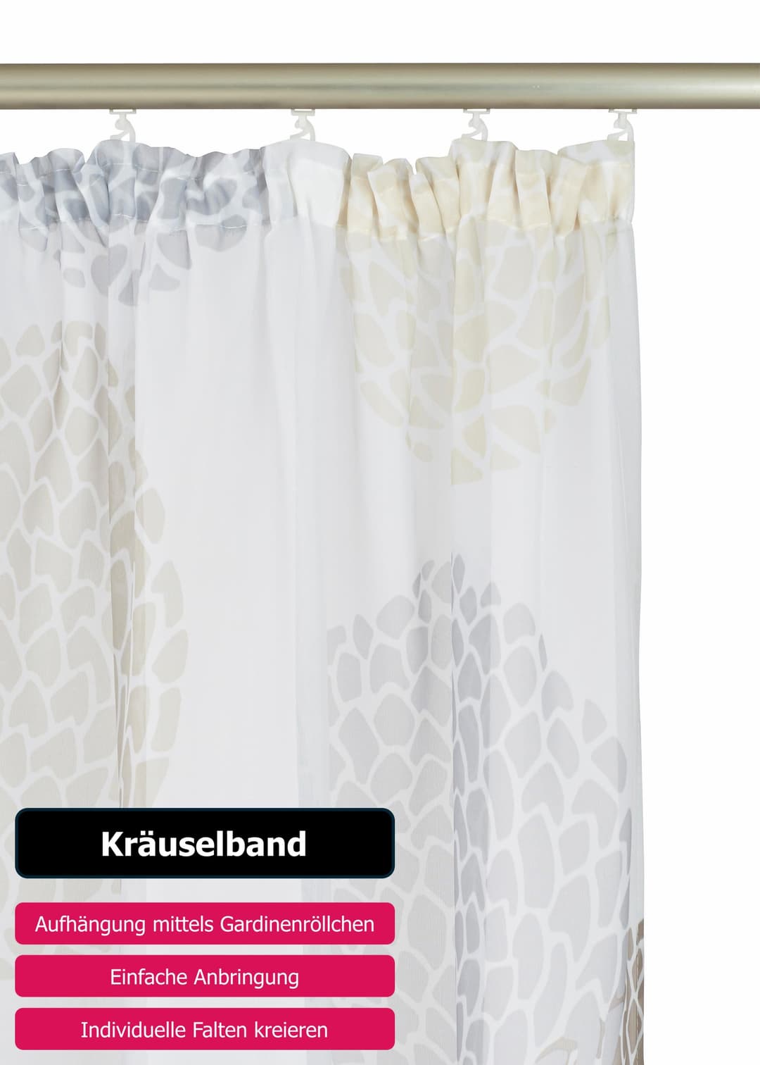 OTTO home Gardine Belem | Weiß