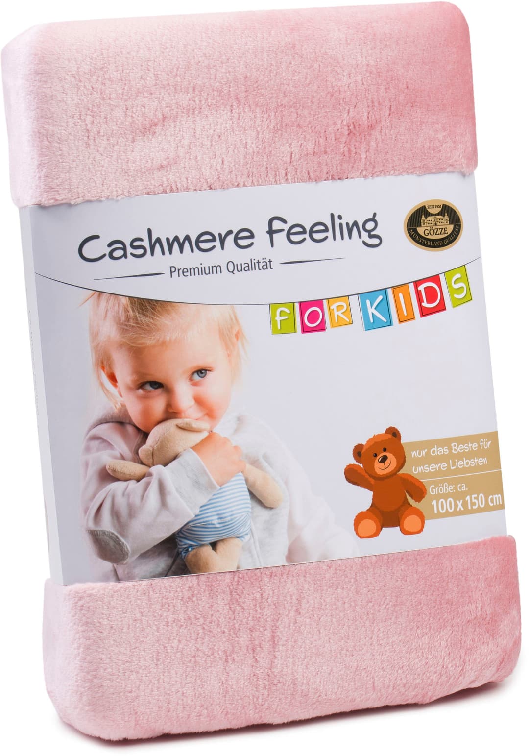 Kinderdecke Premium Cashmerefeeling | Rosa