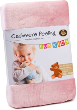 Kinderdecke Premium Cashmerefeeling | Rosa