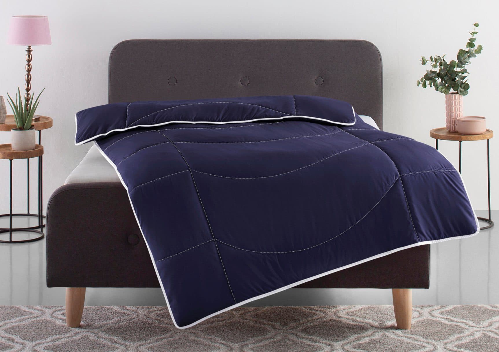 OTTO home Microfaserbettdecke Microlux | Blau