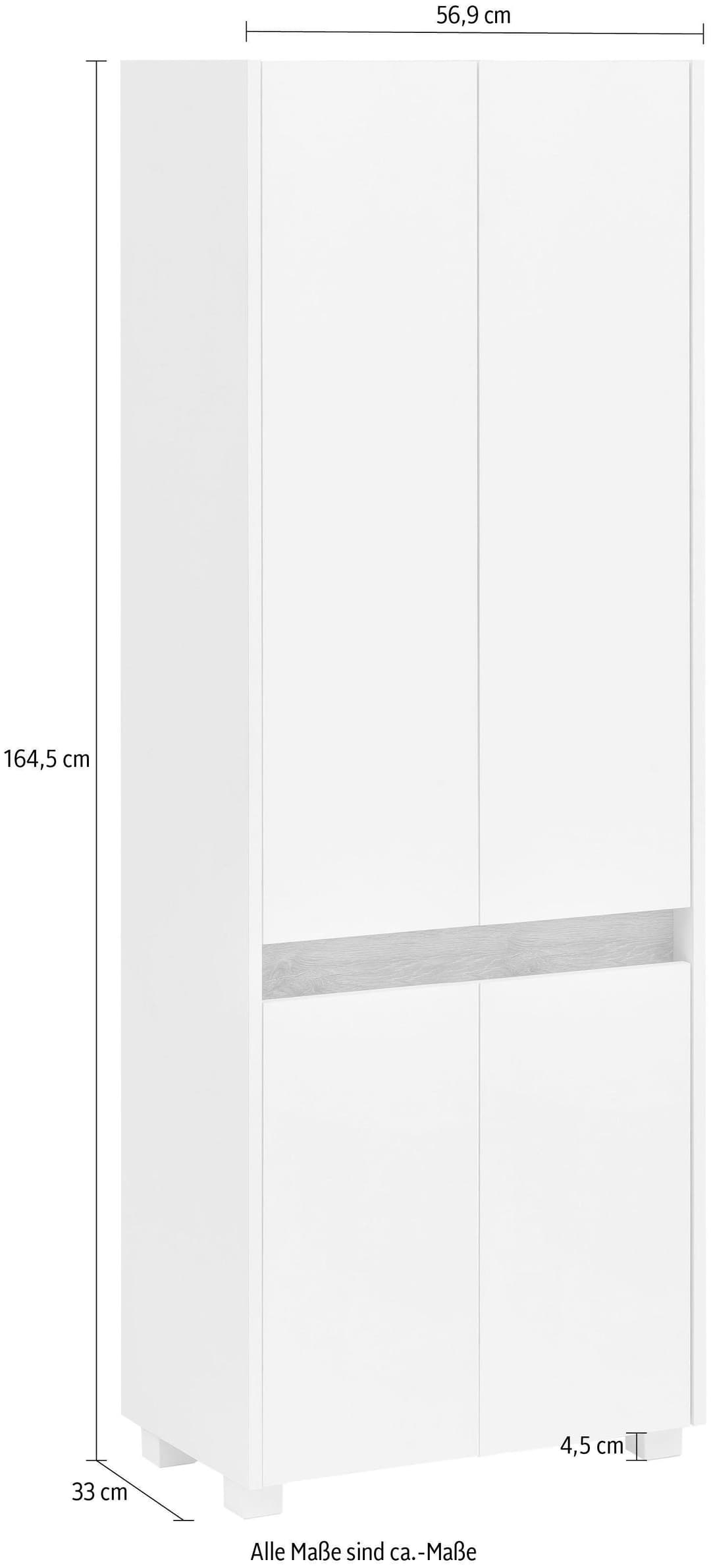 Schildmeyer Hochschrank Cosmo | Weiß