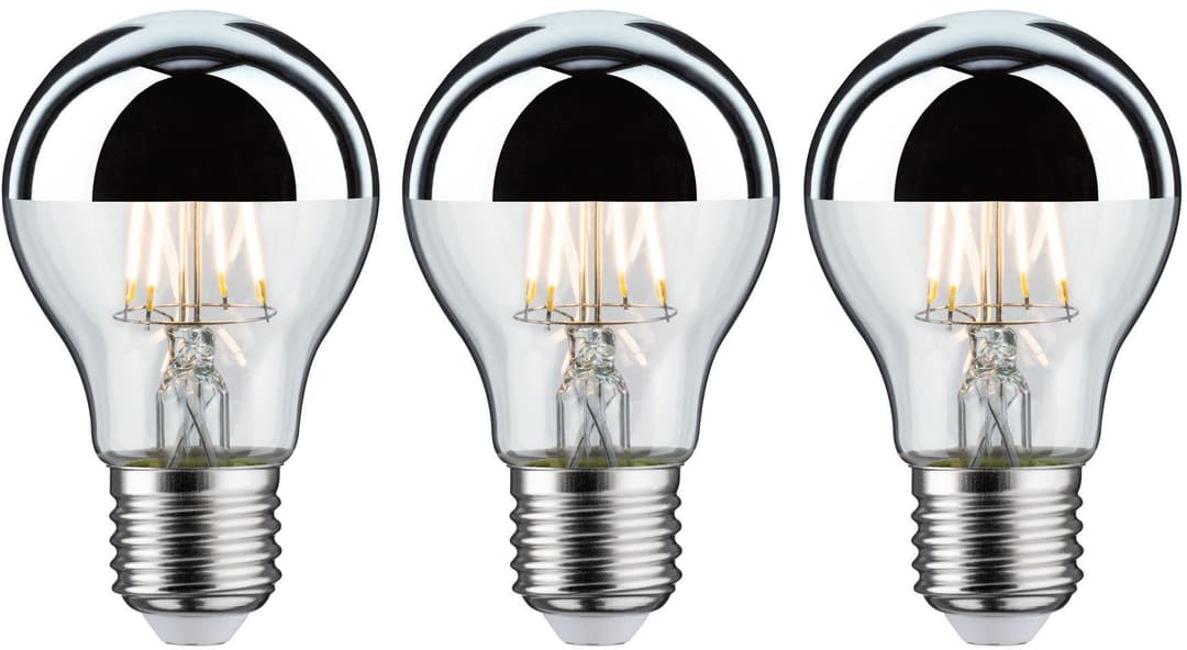 Paulmann LED-Leuchtmittel 3er Pack | Silber