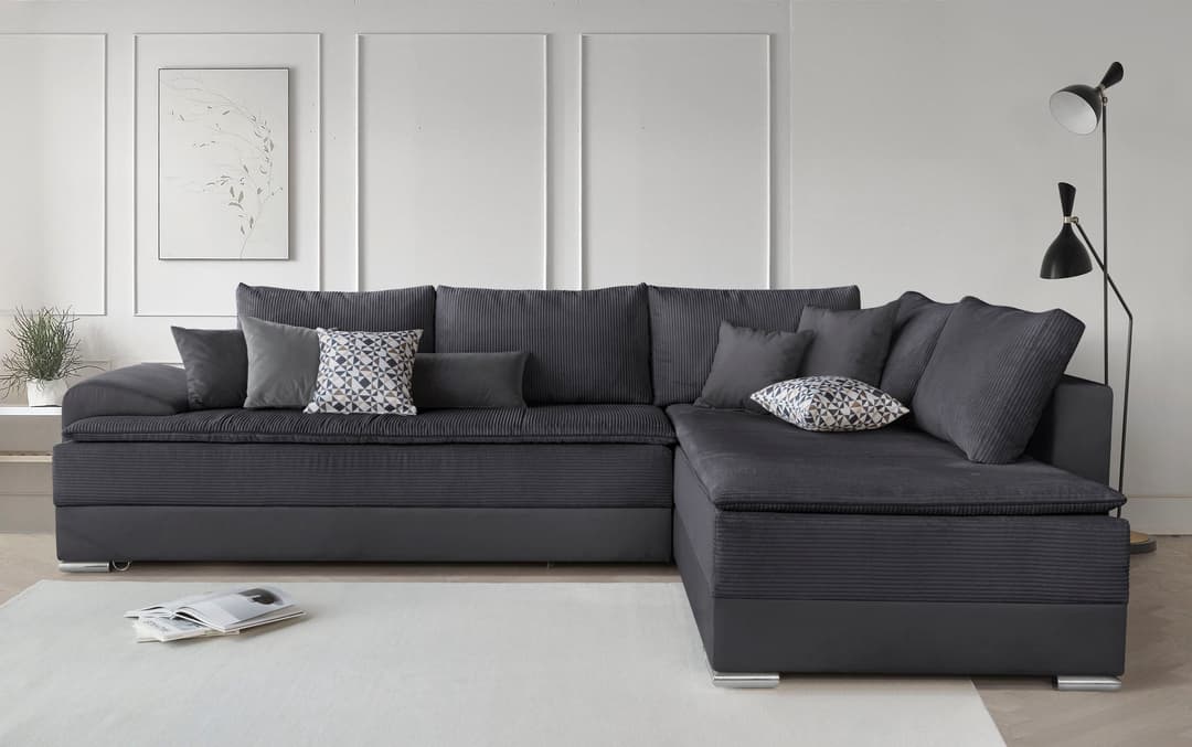 Home affaire Ecksofa Night & Day L-Form | Grau