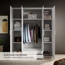 Schlafkontor Kleiderschrank Karl | Weiß 4