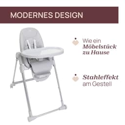 Chicco Hochstuhl Polly Armonia Steel | Grau