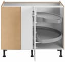 OPTIFIT Unterschrank 1/2 Karussellböden | Grau 3