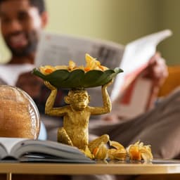 Kare Design Dekoschale Banana Leaf | Gold