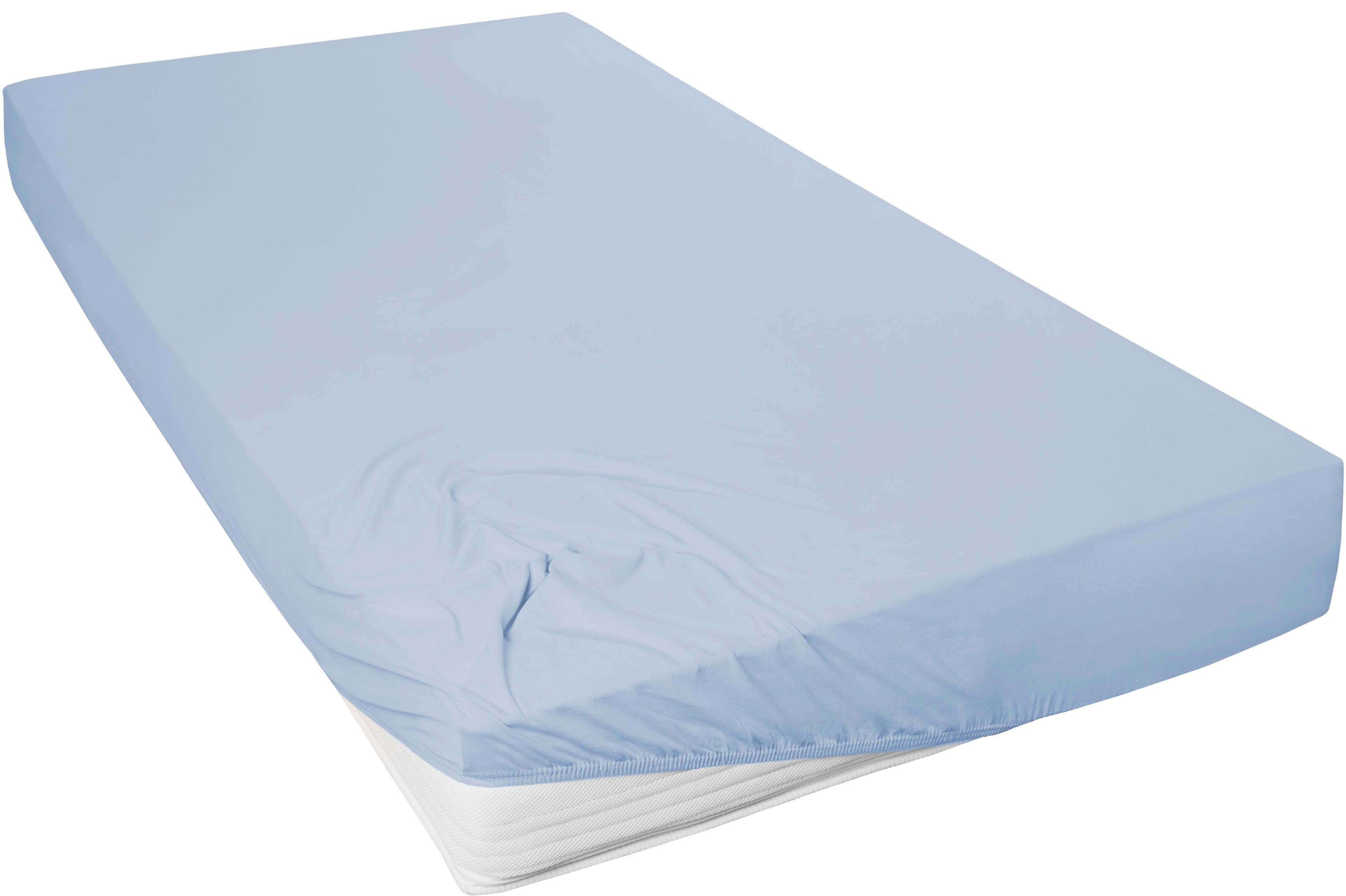 Primera Spannbettlaken Mako-Feinjersey | Blau