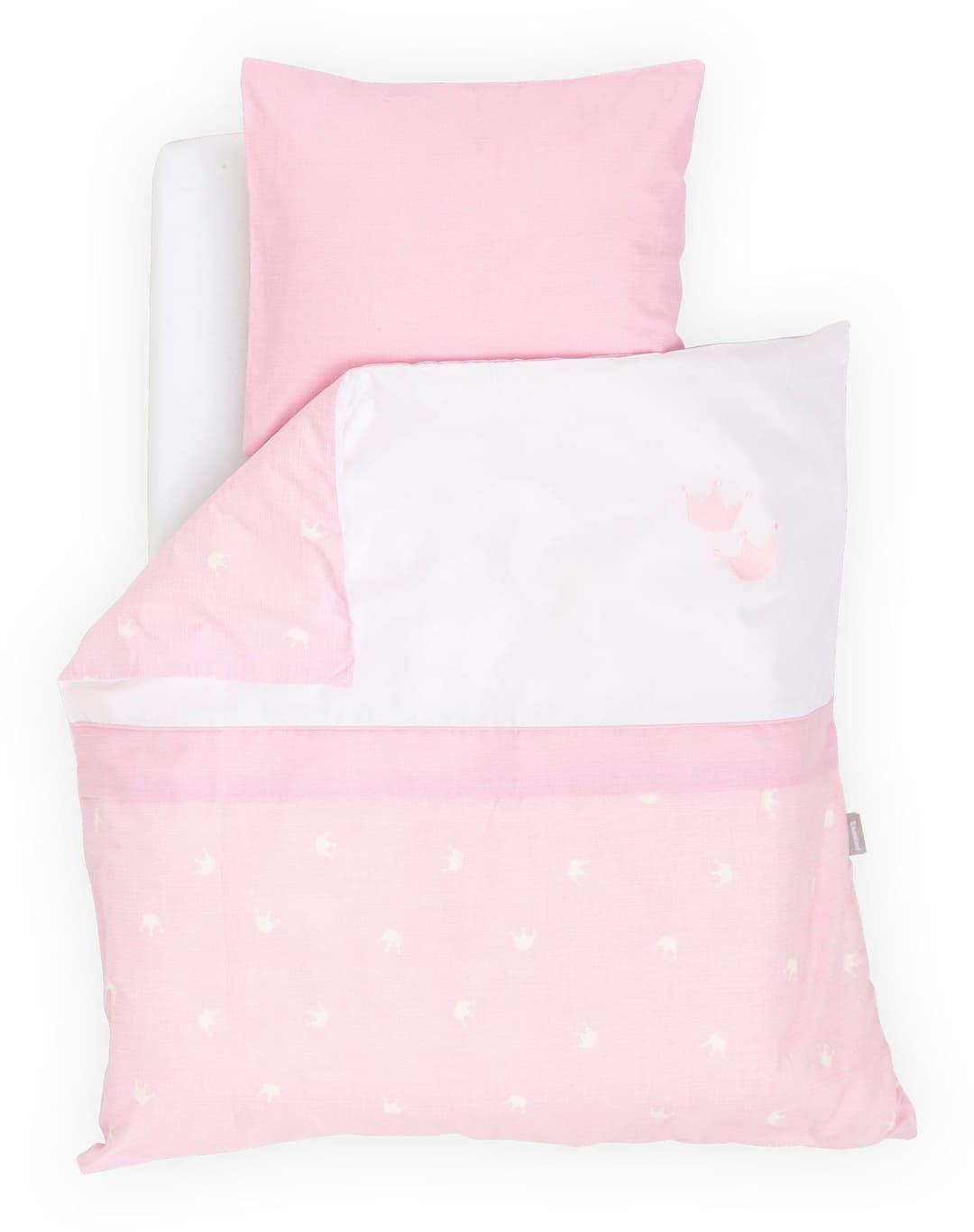 Träumeland Babybettwäsche Krone | Rosa