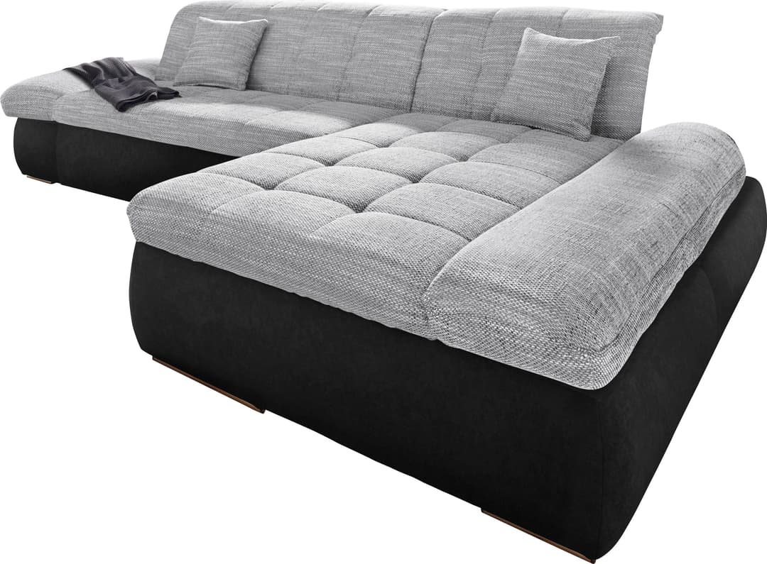 DOMO collection Ecksofa PB Moric | Schwarz
