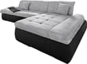 DOMO collection Ecksofa PB Moric | Schwarz