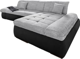 DOMO collection Ecksofa PB Moric | Schwarz