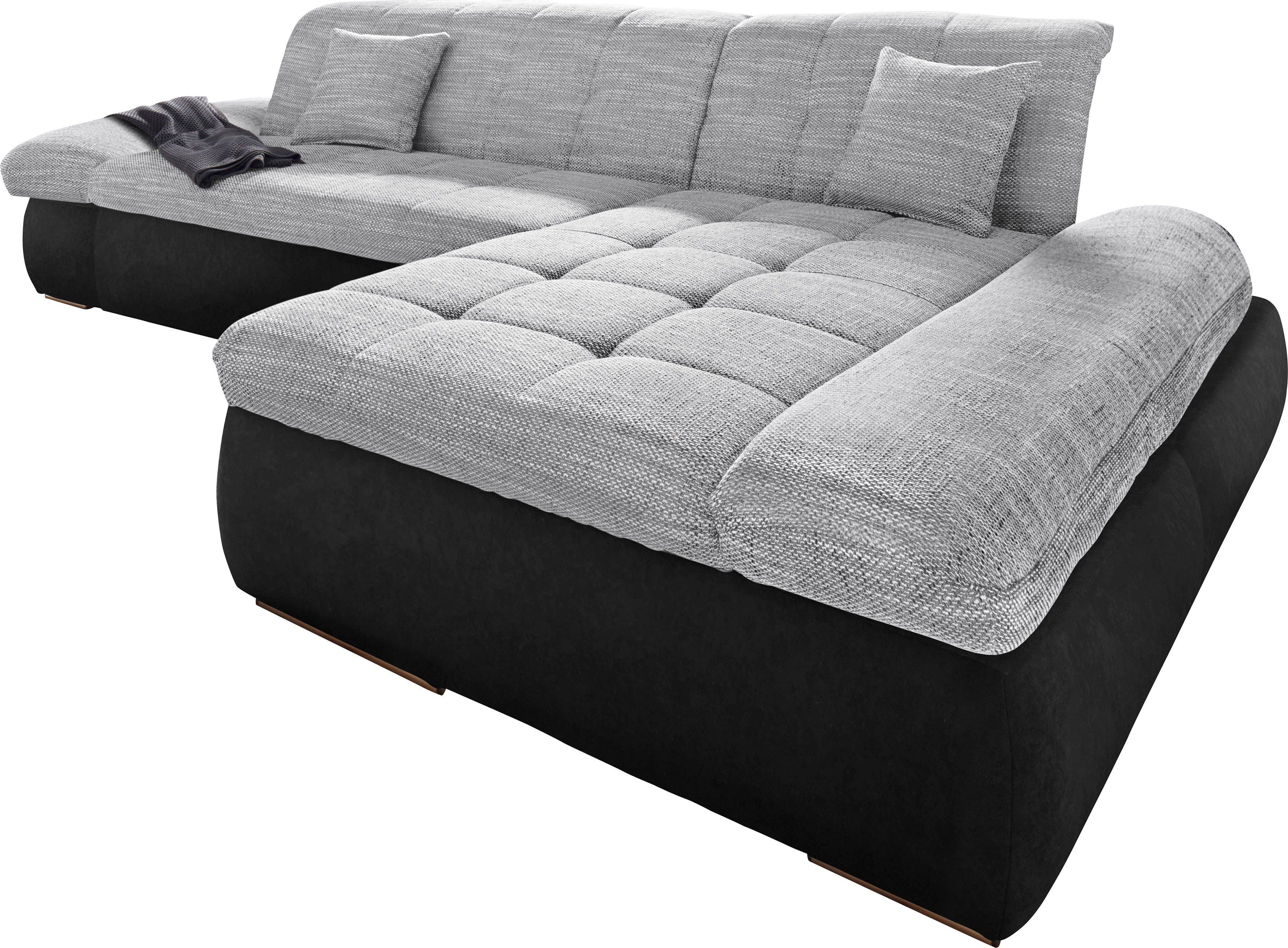 DOMO collection Ecksofa PB Moric | Schwarz