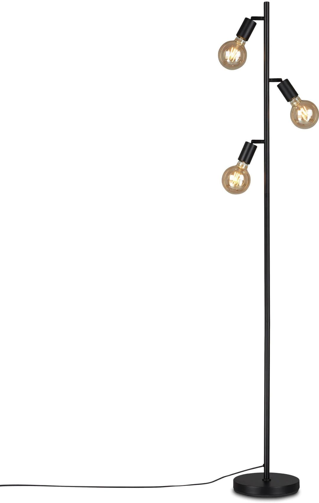 Briloner Leuchten Stehlampe KUGLO | Schwarz