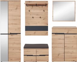 Innostyle Garderoben-Set MEMPHIS | Holztöne