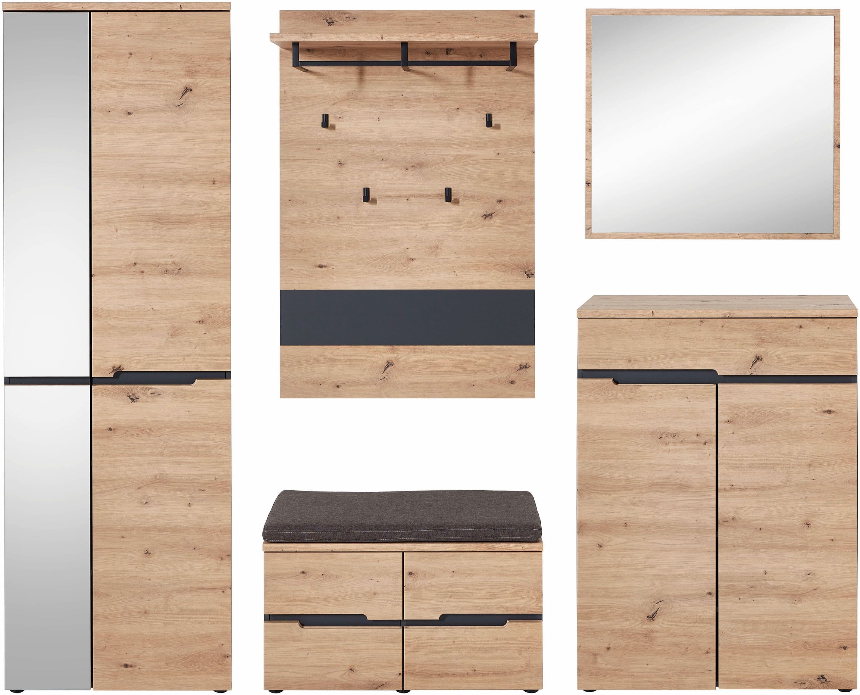 Innostyle Garderoben-Set MEMPHIS | Holztöne