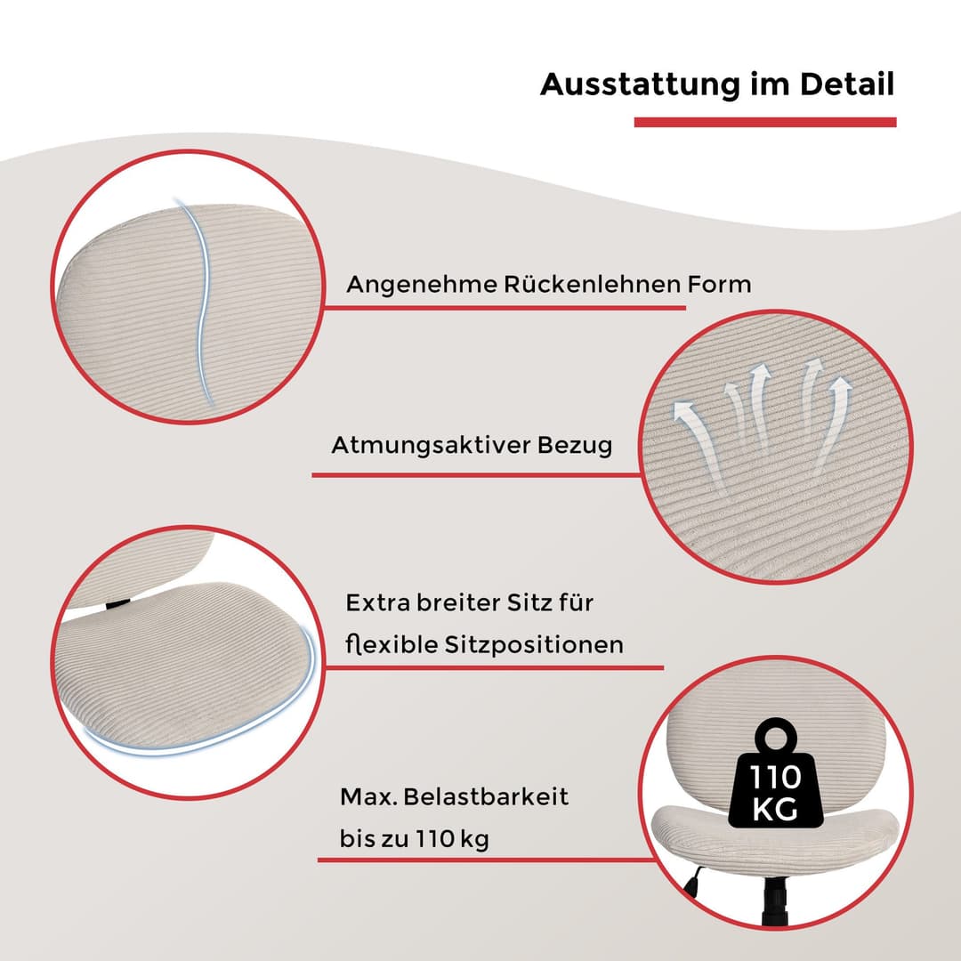 Duo Collection Drehstuhl Tilo | Beige