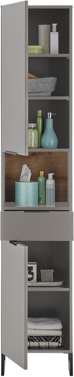 BASIC by Balculina Hochschrank Denver | Grau