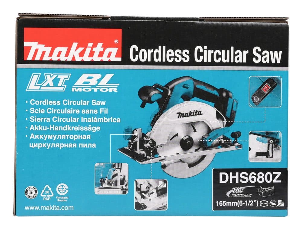 Makita Akku-Handkreissäge DHS680Z | Mehrfarbig