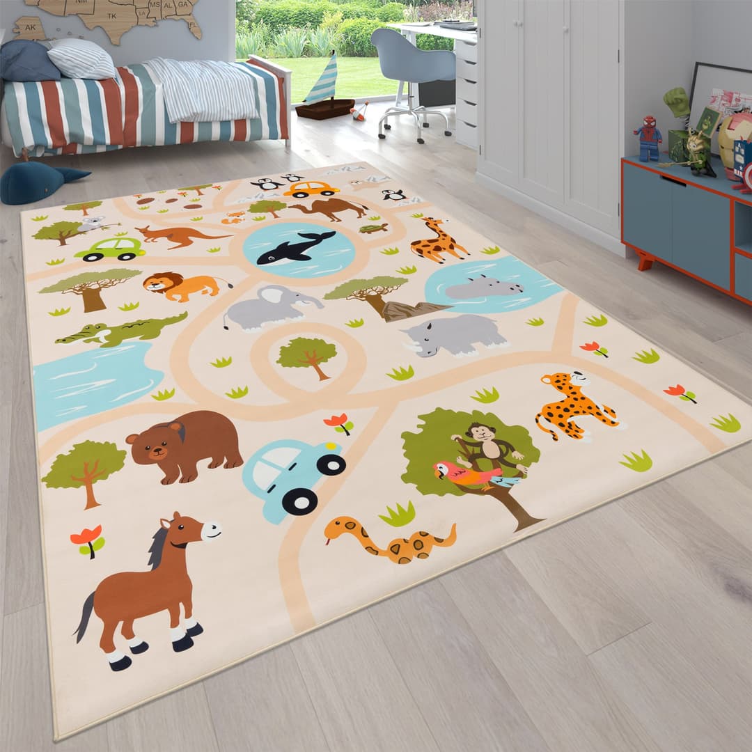 Paco Home Kinderteppich Bino 580 | Mehrfarbig