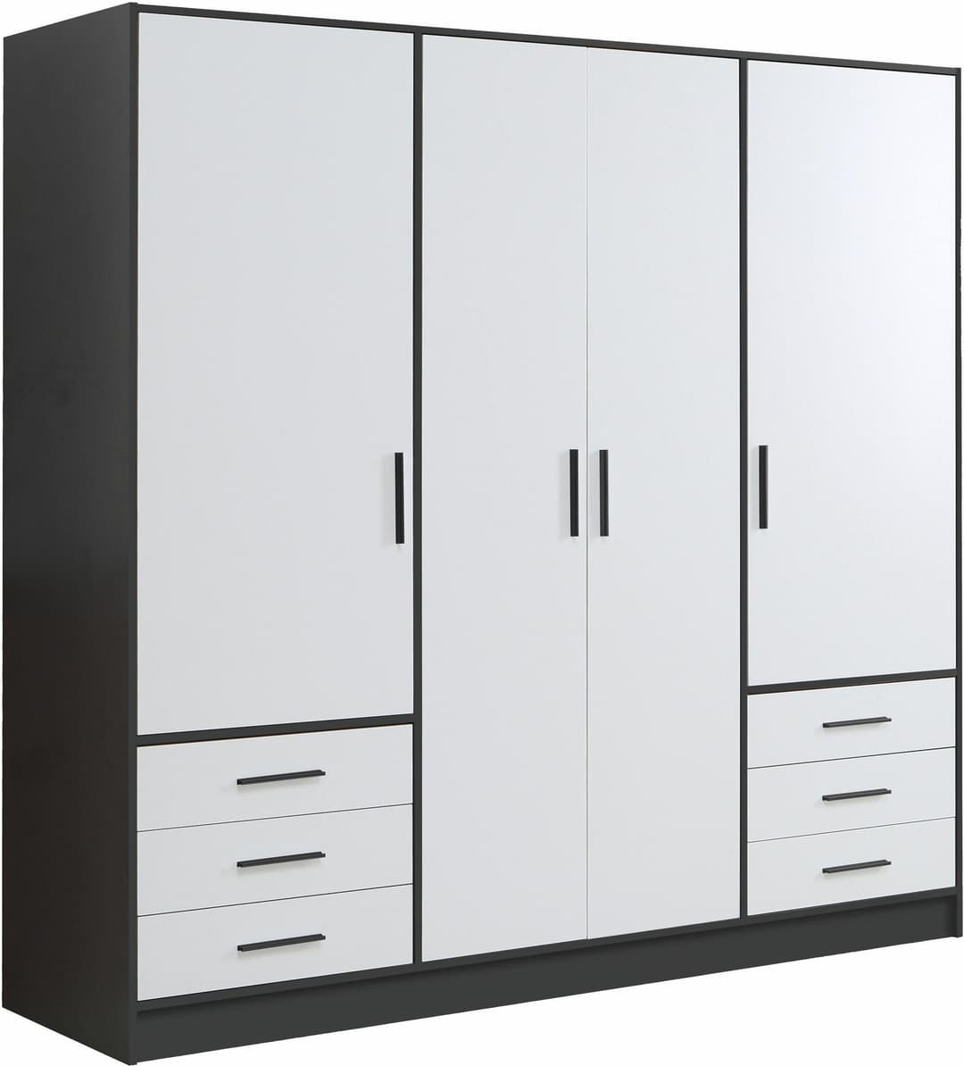 FORTE Kleiderschrank Jupiter | Mehrfarbig
