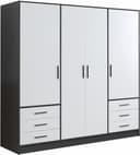 FORTE Kleiderschrank Jupiter | Mehrfarbig