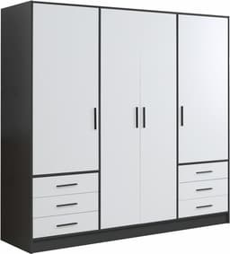FORTE Kleiderschrank Jupiter | Mehrfarbig