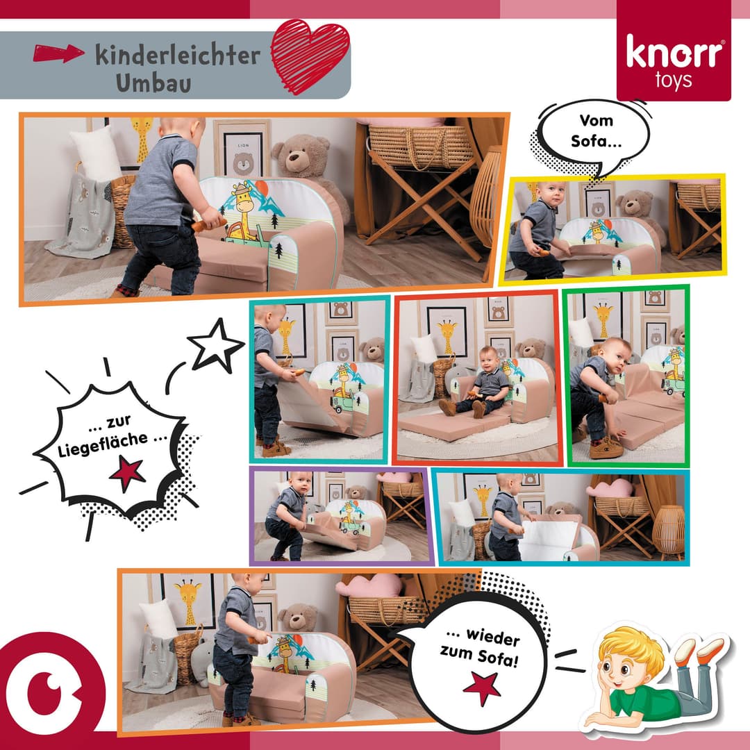 Knorrtoys® Sofa Green frog | Grün