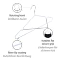 WENKO Kleiderbügel Sascha | Weiß 3