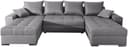COLLECTION AB Wohnlandschaft Josy XL U-Form | Grau 2