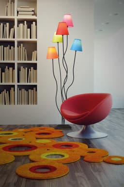 näve Stehlampe Colori | Mehrfarbig