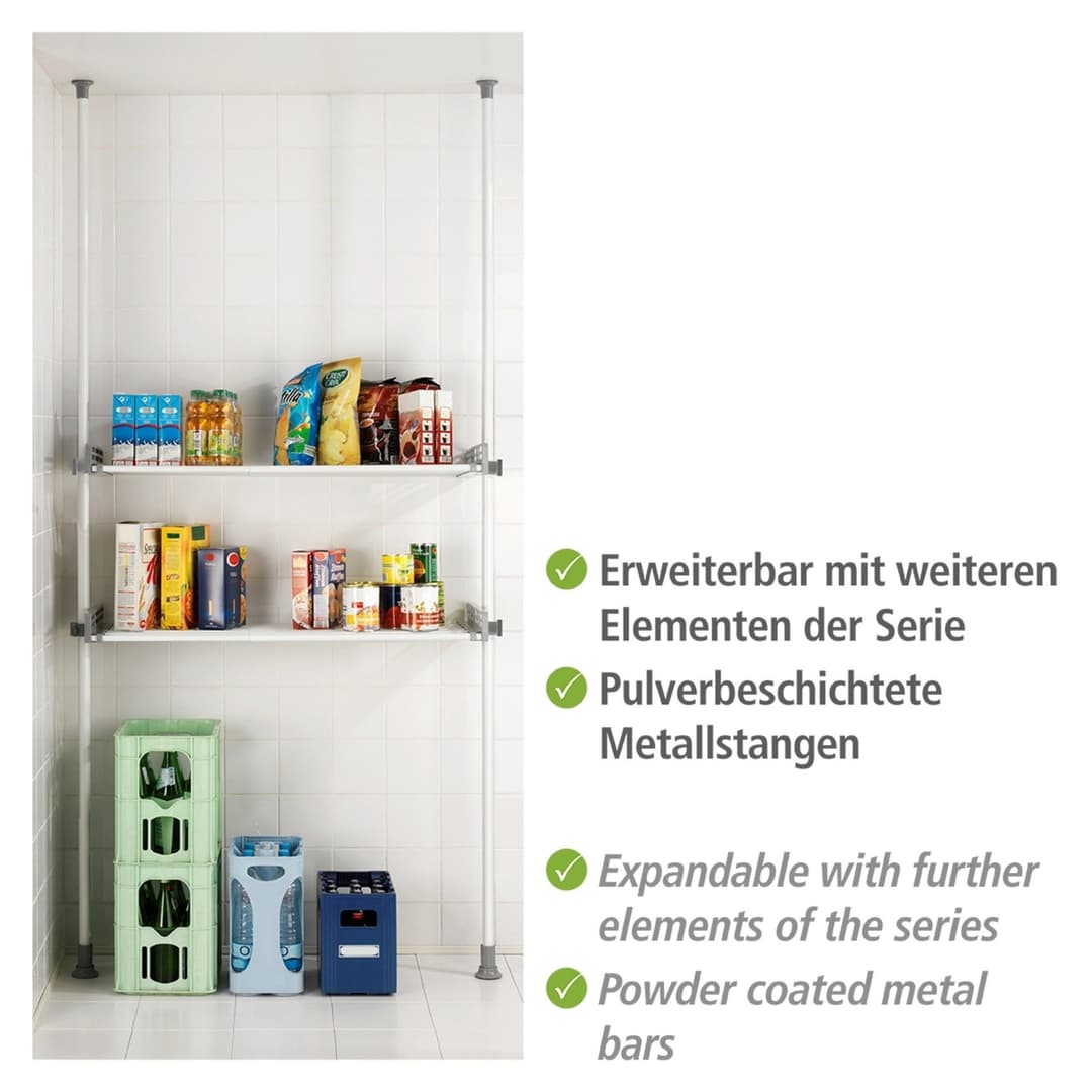 Wenko Herkules Twin Teleskopregal | Grau