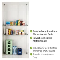 Wenko Herkules Twin Teleskopregal | Grau