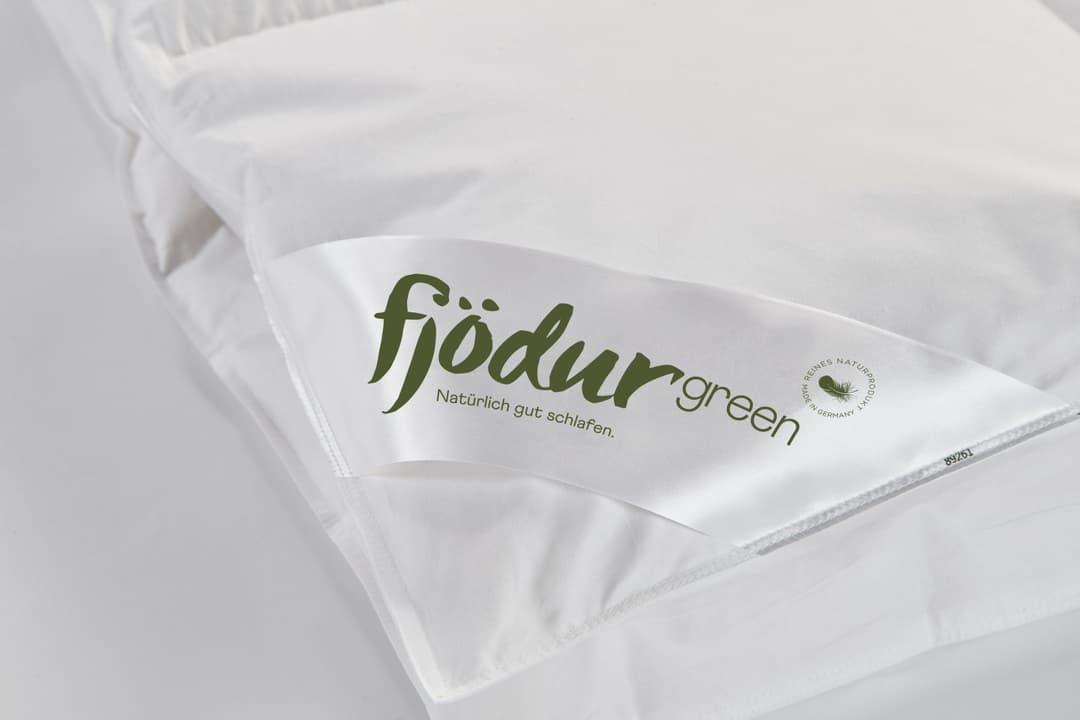 fjödur 3-Kammer-Kopfkissen Fleur | Weiß