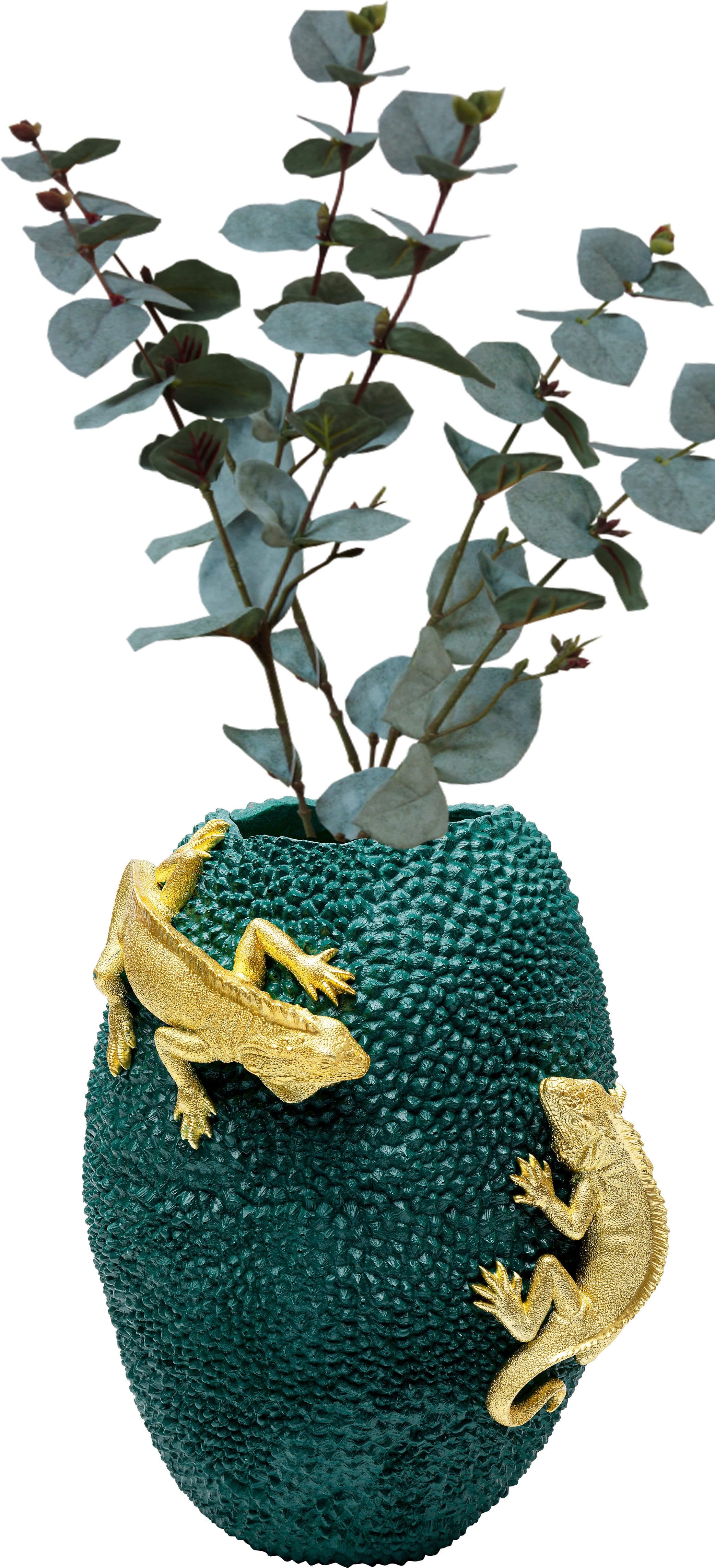 Kare Design Vase Chameleon Jack Fruit 39 | Grün
