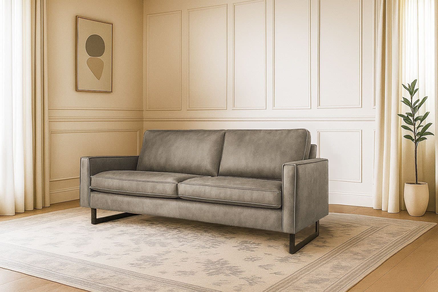 Home affaire 3-Sitzer Pinto | Braun