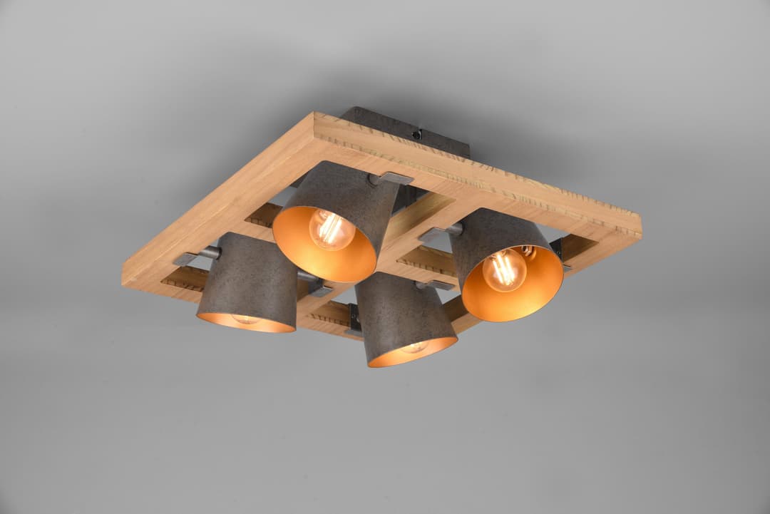 TRIO Leuchten Deckenleuchte Bell | Metall
