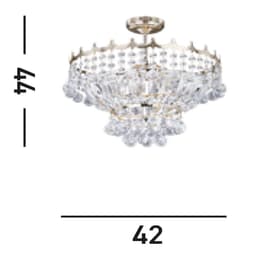 Searchlight Versailles Deckenleuchte | Gold