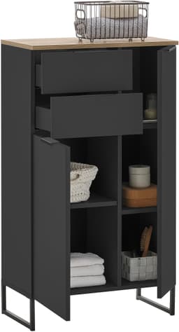 BASIC by Balculina Midischrank Denver | Schwarz