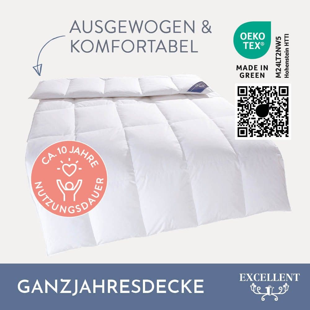 Excellent Daunenbettdecke VENEDIG | Weiß