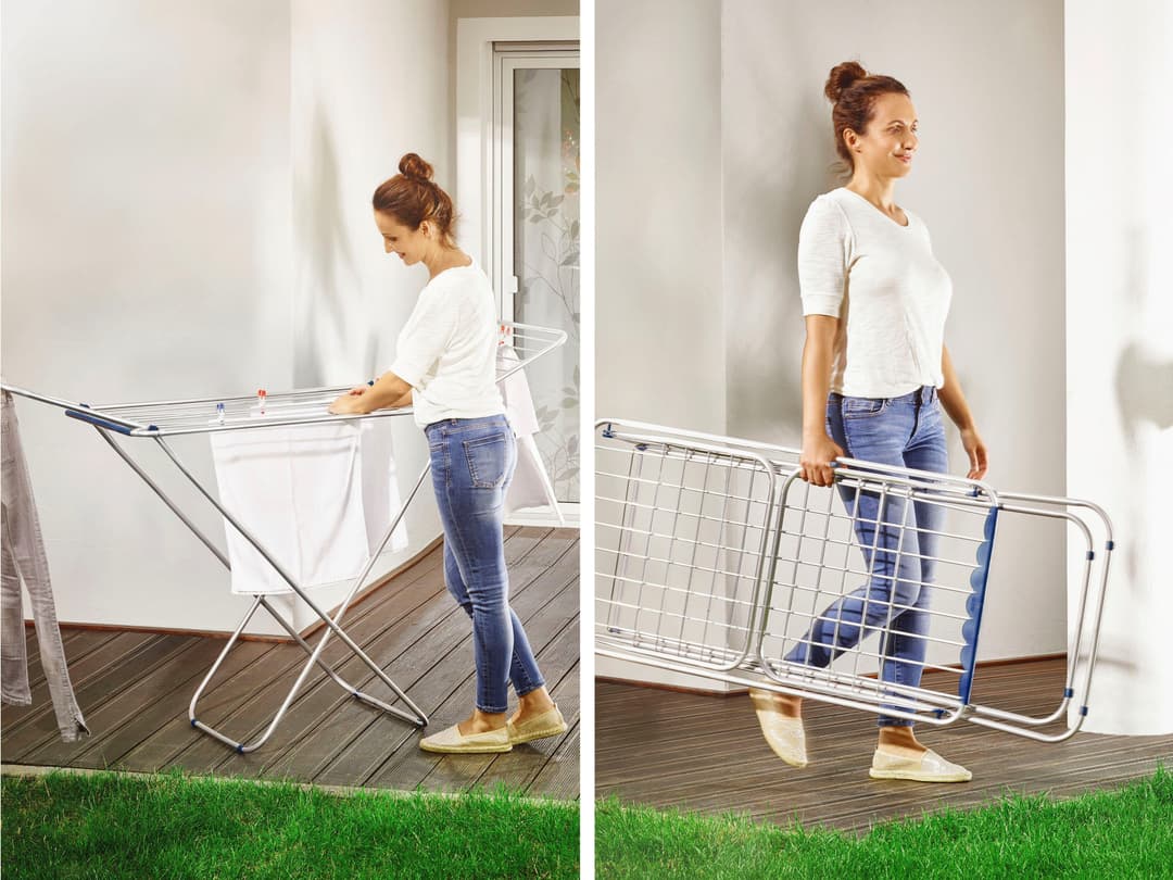 Leifheit Wäscheständer Classic Siena 180 Easy Aluminium | Silber
