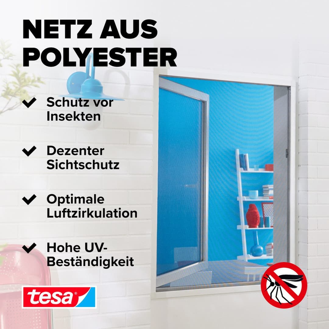 tesa Insect Stop Standard Fliegengitter | Weiß