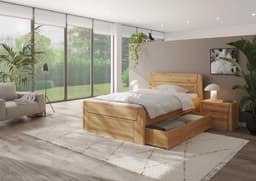 Home affaire Massivholzbett Vouillé | Holztöne