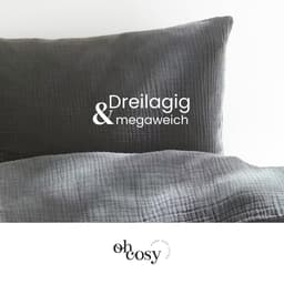 Oh cosy Bettwäsche Sally | Grau