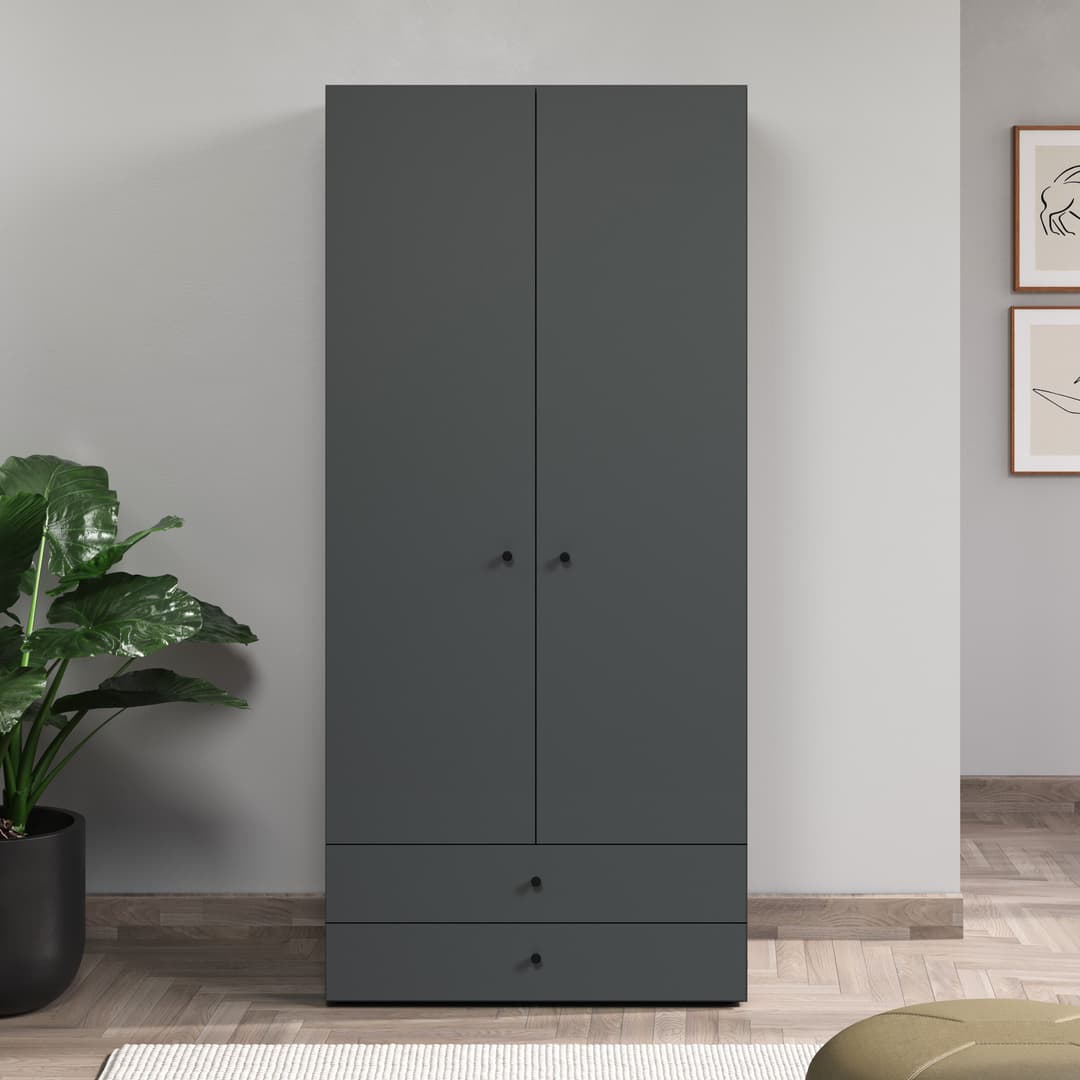 INOSIGN Kleiderschrank Jersey | Grau