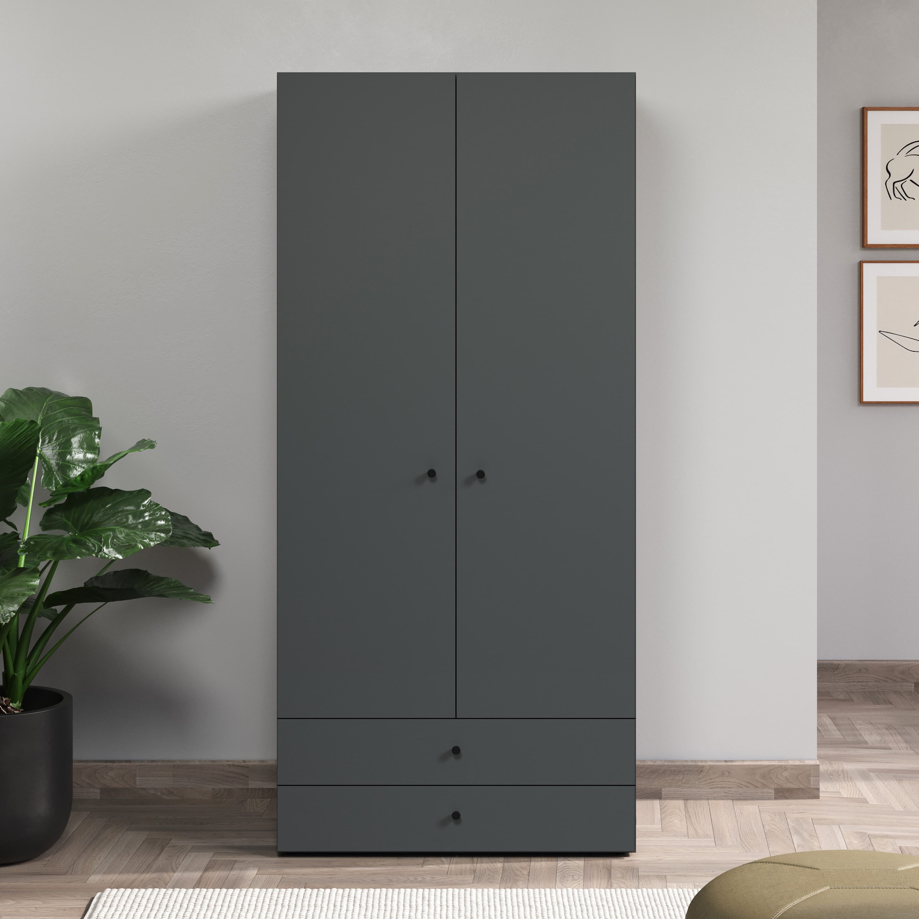 INOSIGN Kleiderschrank Jersey | Grau