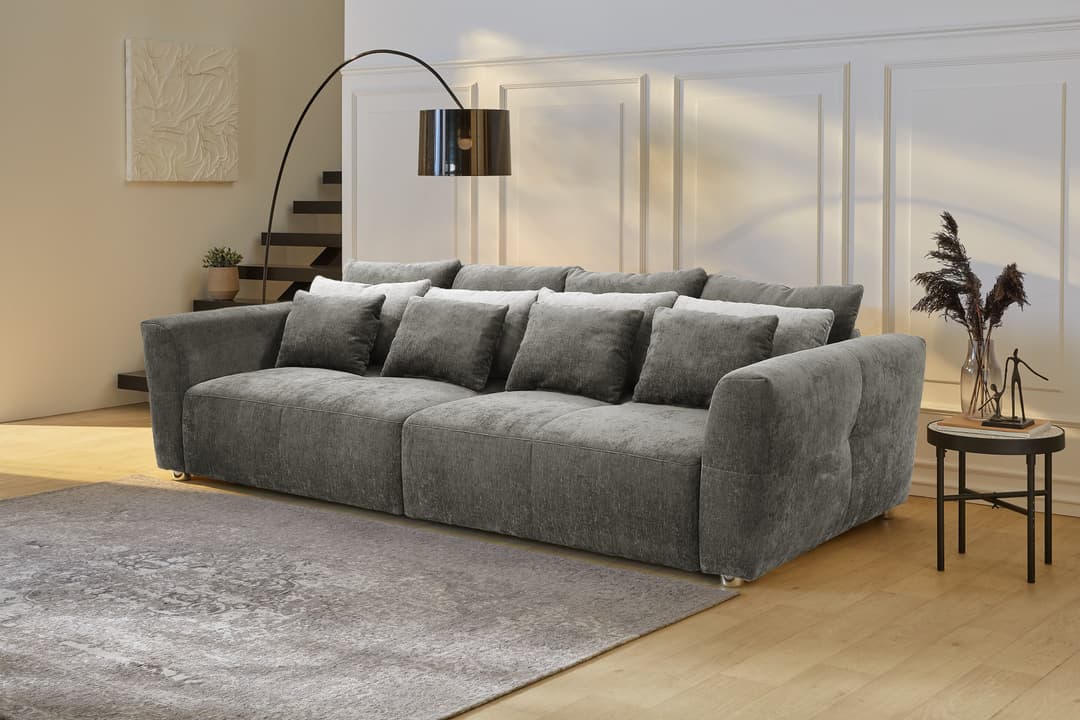 Jockenhöfer Gruppe Big-Sofa Gulliver | Grau