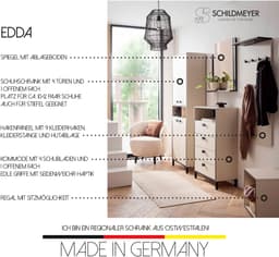 Schildmeyer Garderobenpaneel Edda | Weiß